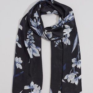 Floral Painting Silk Oblong